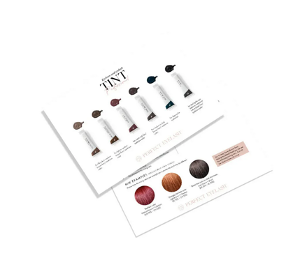 Vzorník hybridních barev Perfect Eyelash na obočí a řasy