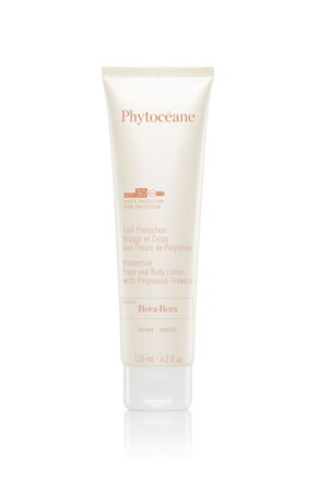 BORA BORA OCHRANNÉ MLÉKO NA OBLIČEJ A TĚLO SPF30 S POLYNÉSKÝMI KVĚTY 125ML